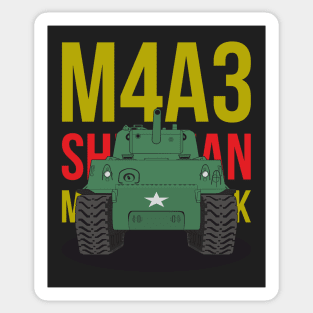 M4A3 Sherman tank of the US Army Sticker